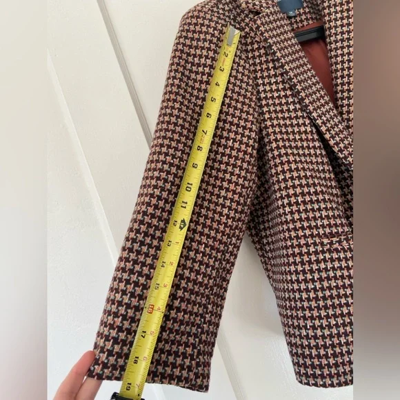 MODCLOTH Houndstooth Wool Jacket 1X - Picture 3 of 11